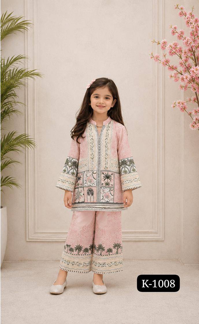  Pink Hitlist  by Kaamiri Series Beautiful Festive Suits Colourful  Premium Mal Satin kids collection At Wholesale Price